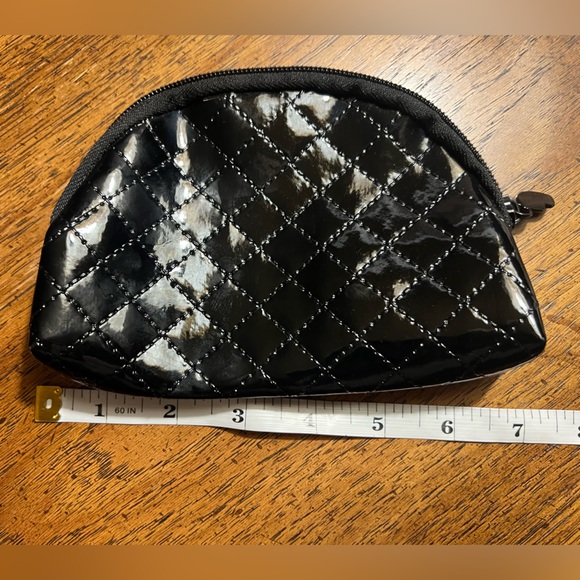 Quilted Black Cosmetic Bag - Picture 10 of 11